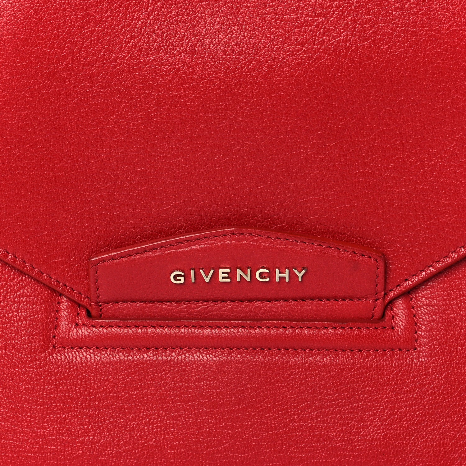 Givenchy Sugar Goatskin Medium Antigona Envelope Clutch Red 8 of 10