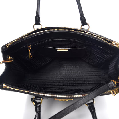 Prada Saffiano Large Galleria Double Zip Tote Black 7 of 12