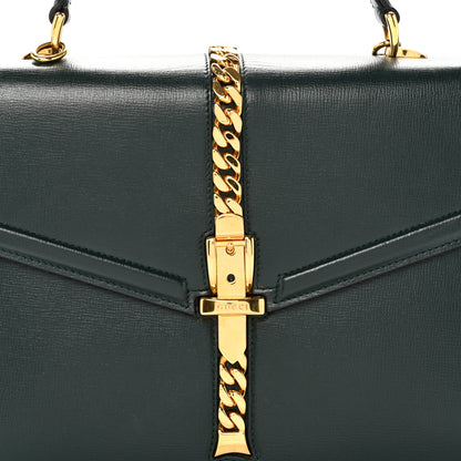 Gucci Azalea Calfskin Small Sylvie 1969 Top Handle Bag Green 8 of 16