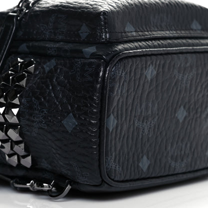 MCM Visetos Side Stud X-Mini Stark Bebe Boo Backpack Black 5 of 9