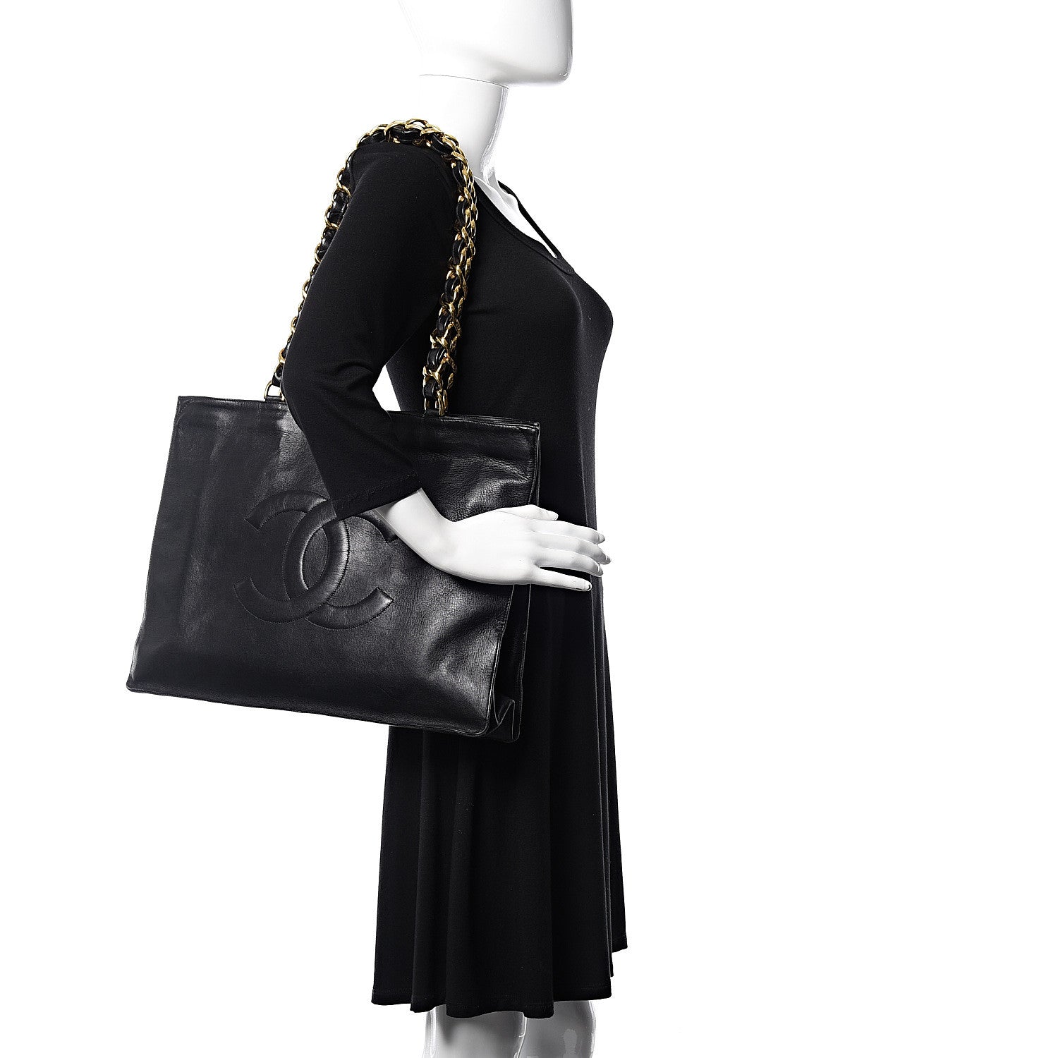 Chanel Lambskin CC Shoulder Bag Black 2 of 16