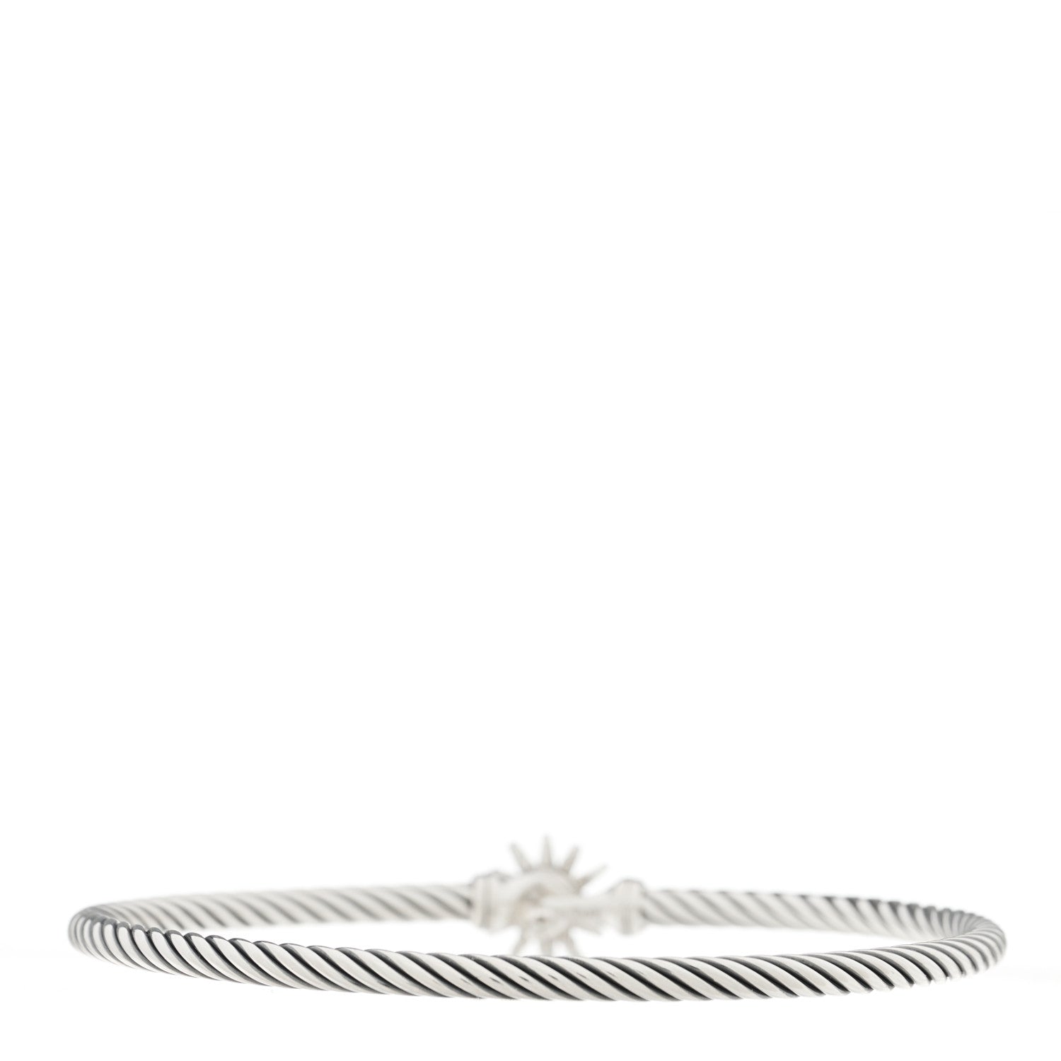 David Yurman Sterling Silver Diamond Starburst Bracelet 2 of 3