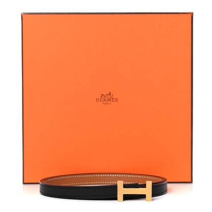 Hermes Swift Epsom 13mm Focus Belt 75 Black Gold 6 of 6