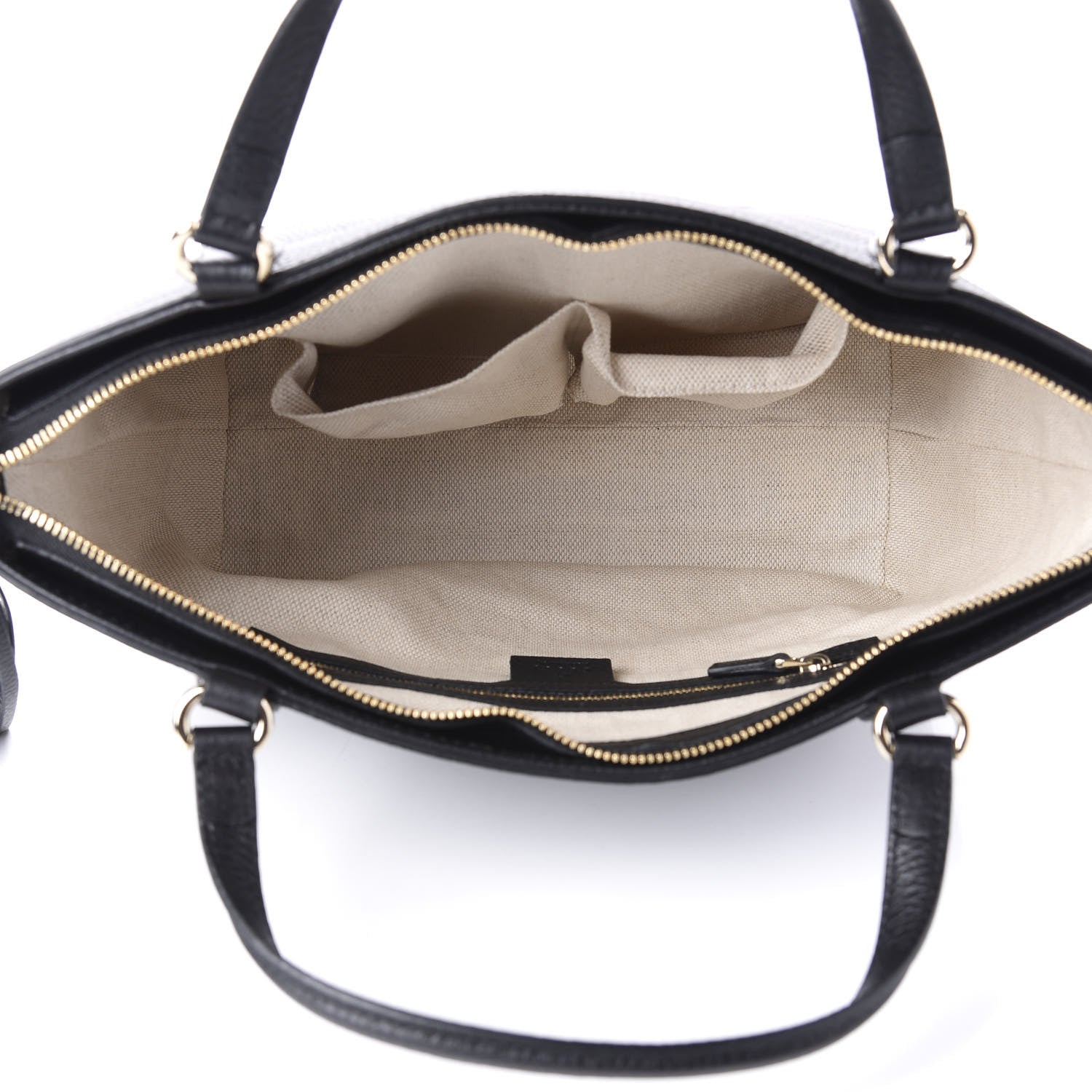 Gucci Pebbled Calfskin Small Soho Top Handle Bag Black 6 of 11