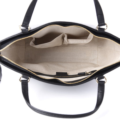 Gucci Pebbled Calfskin Small Soho Top Handle Bag Black 6 of 11