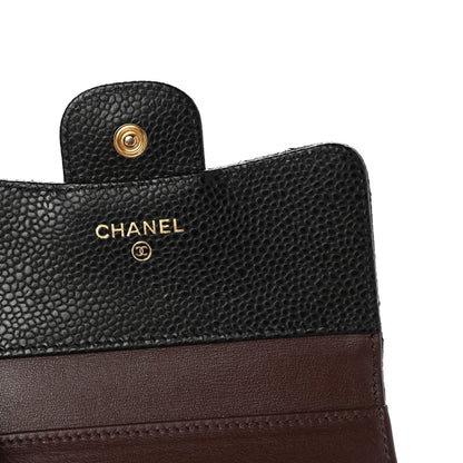 Chanel Caviar Quilted Compact Flap Wallet Black 6 of 9