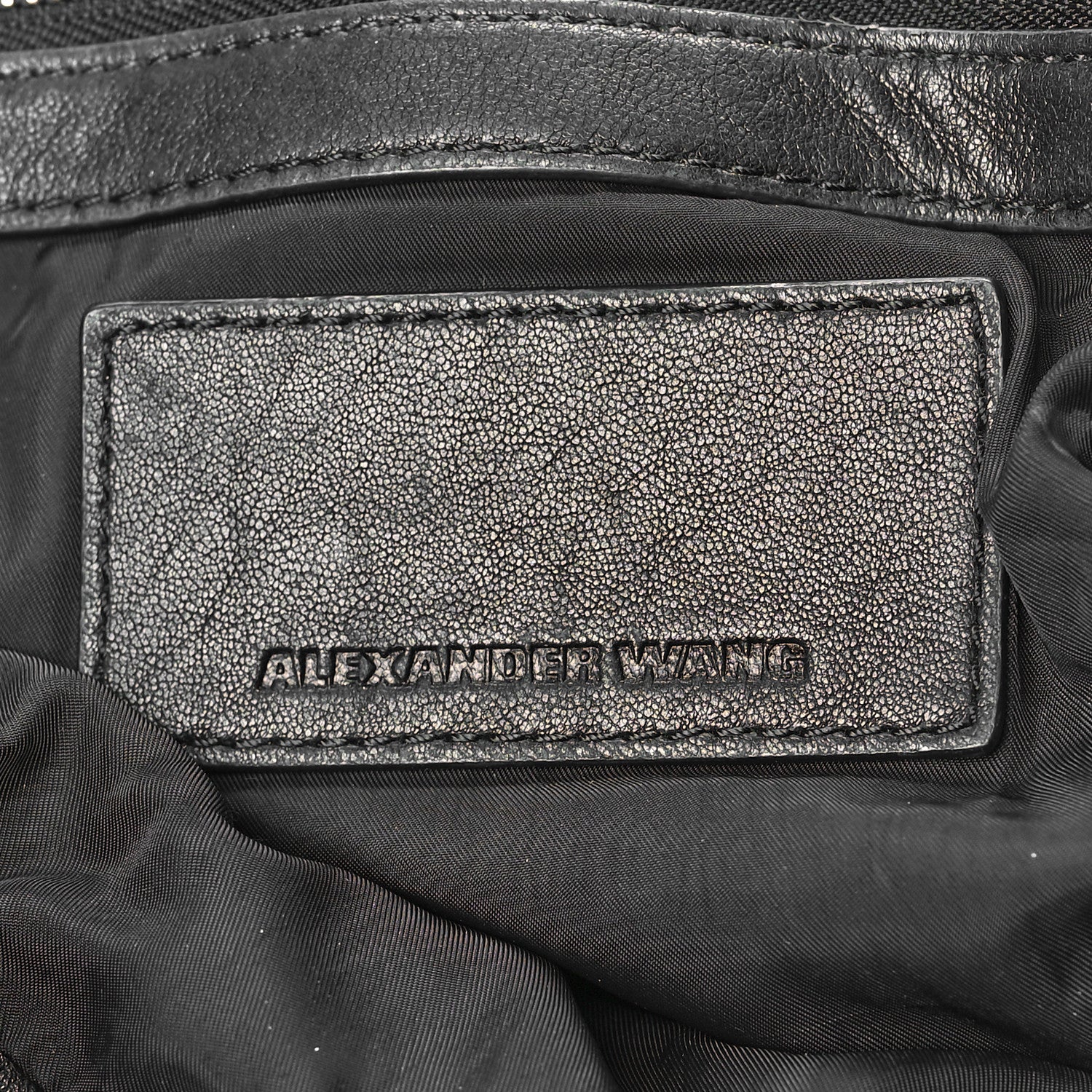 Alexander Wang Lambskin Marti Backpack Bag Washed Black Rhodium Hardware 6 of 13