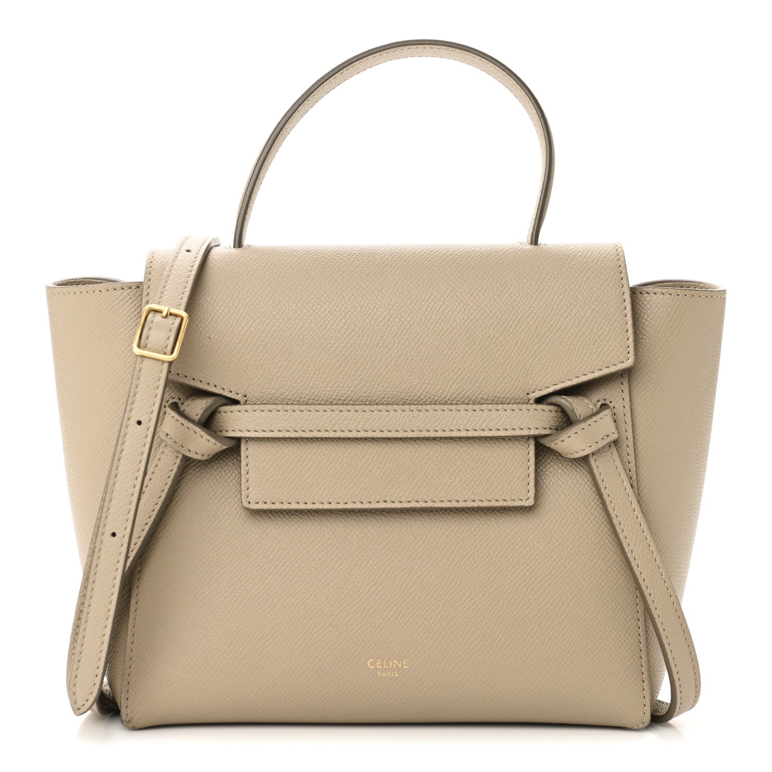 Celine Grained Calfskin Nano Belt Bag Light Taupe 1 of 10