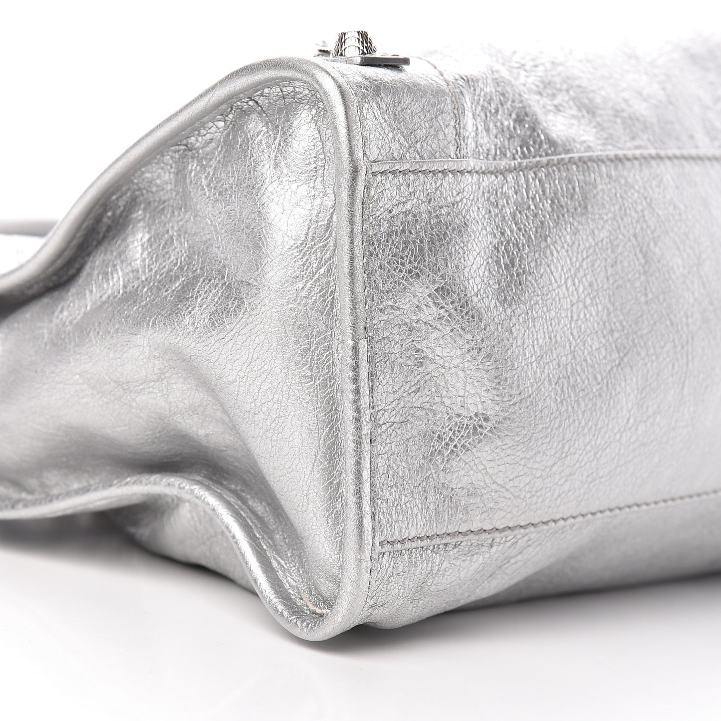 Agneau Giant 12 Silver Hardware City Gris Aluminum