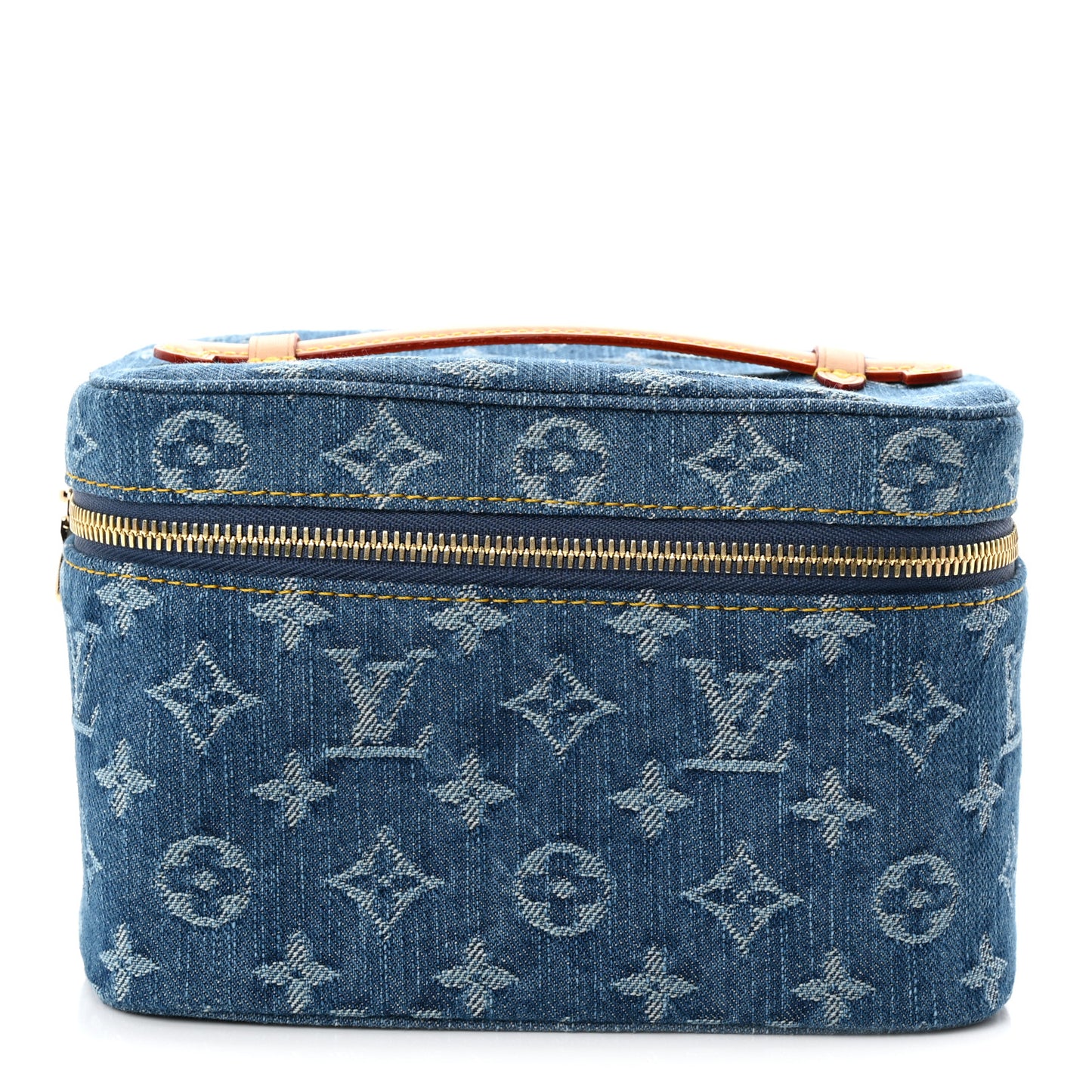Monogram Denim Nice Mini Blue