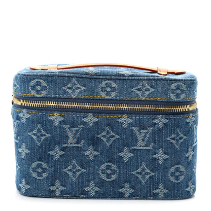 Louis Vuitton Monogram Denim Nice Mini Blue 1 of 7