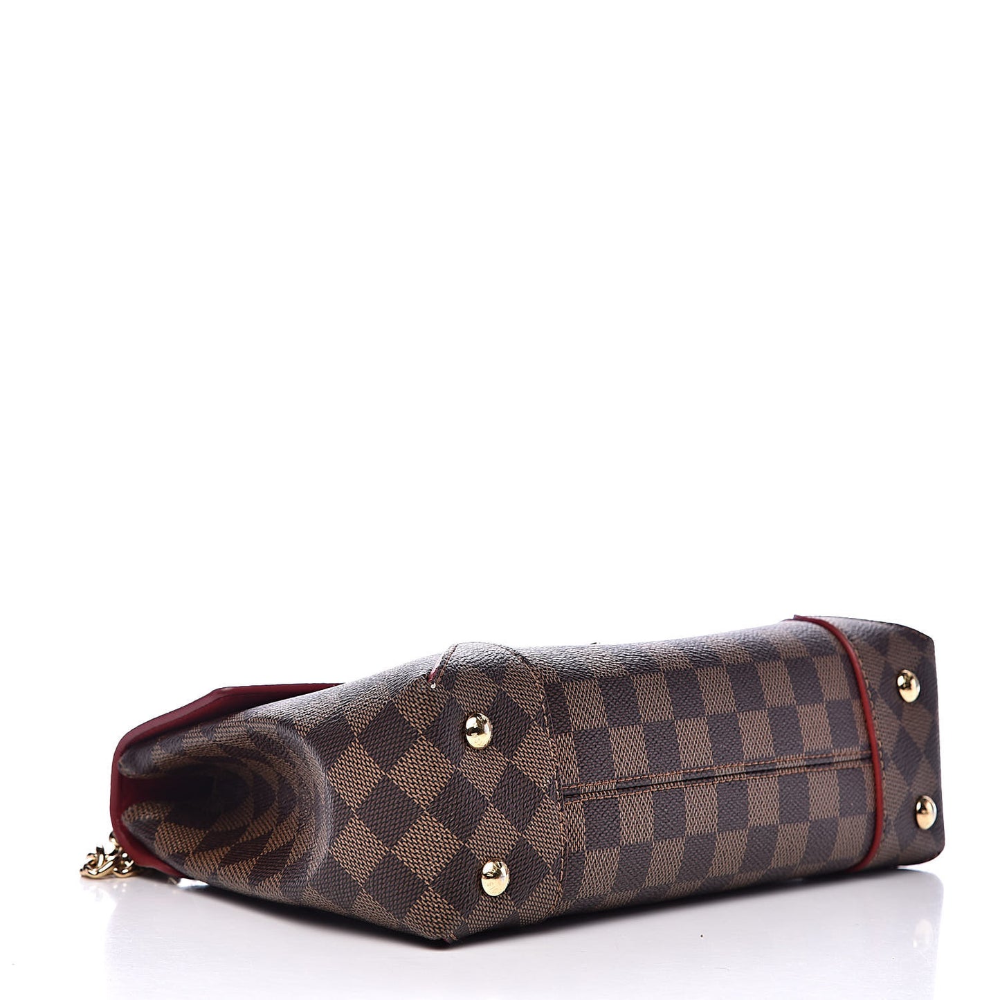 Damier Ebene Caissa Clutch Cherry