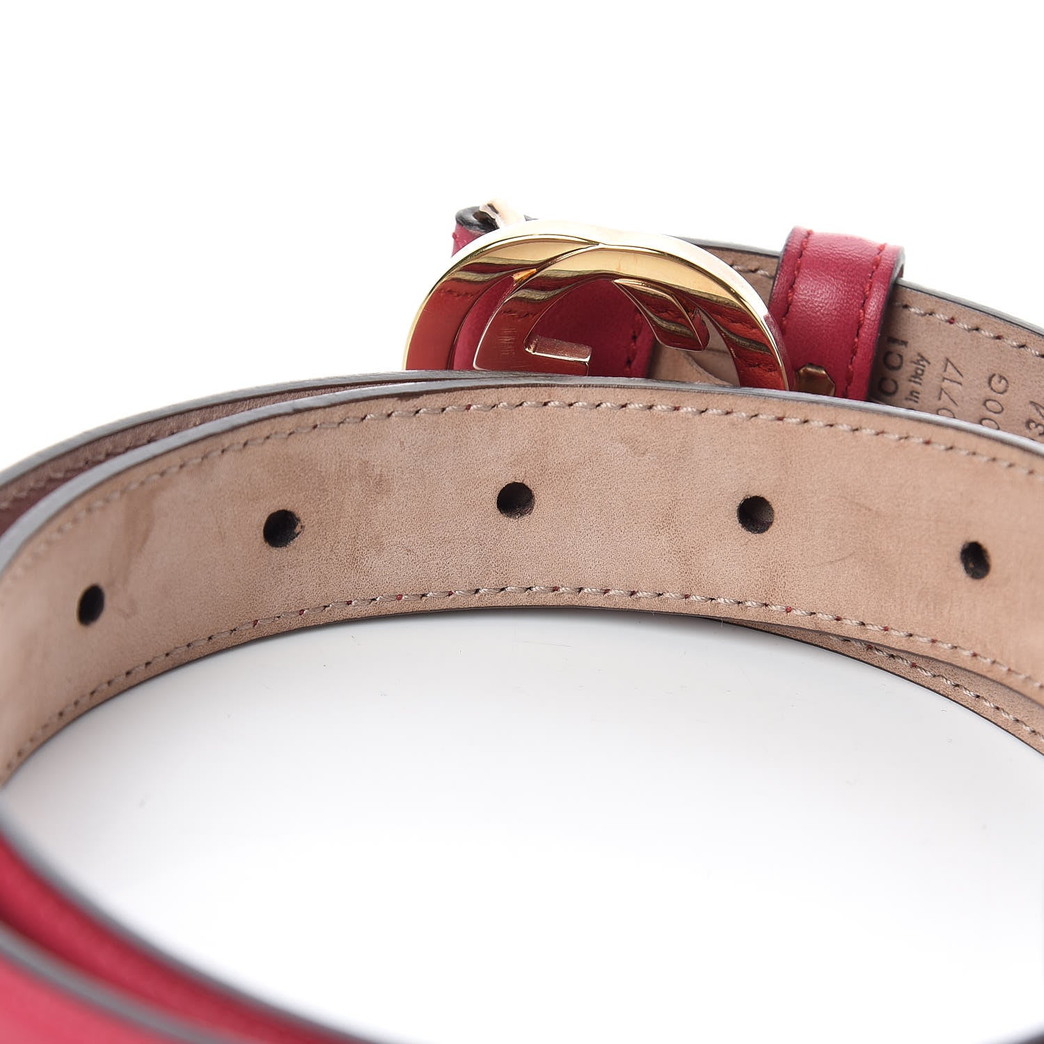 Gucci Moon Calfskin Interlocking G 25mm Belt 85 34 Petunia 5 of 7