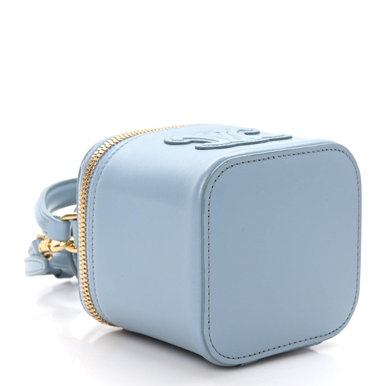 Celine Smooth Calfskin Cuir Triomphe Mini Vanity Case California