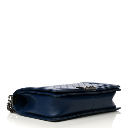 Chanel Lambskin Quilted New Medium Boy Flap Navy 4 of 17