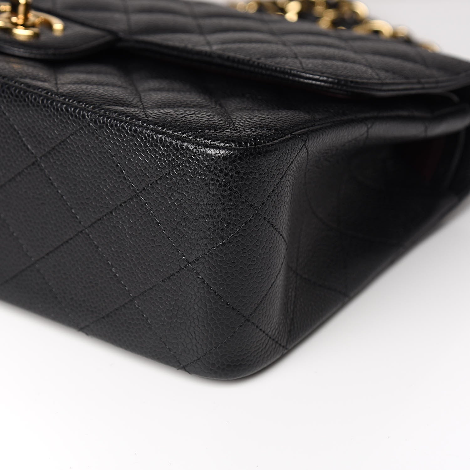 Chanel Caviar Quilted Jumbo Double Flap Black 9 of 10