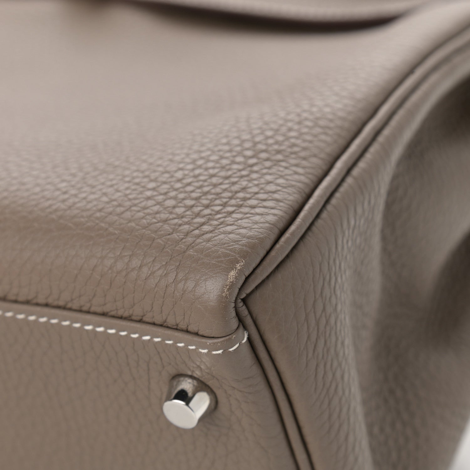 Hermes Togo Horseshoe Kelly Retourne 32 Etoupe Macassar 17 of 24