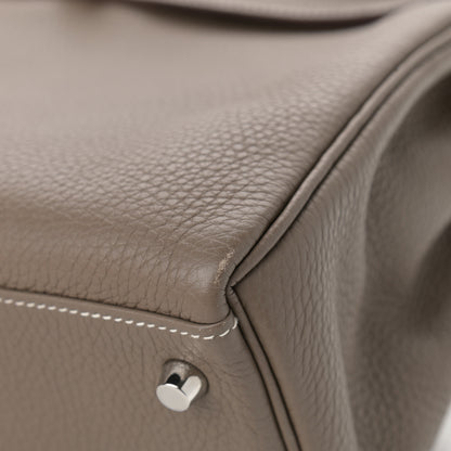 Hermes Togo Horseshoe Kelly Retourne 32 Etoupe Macassar 17 of 24
