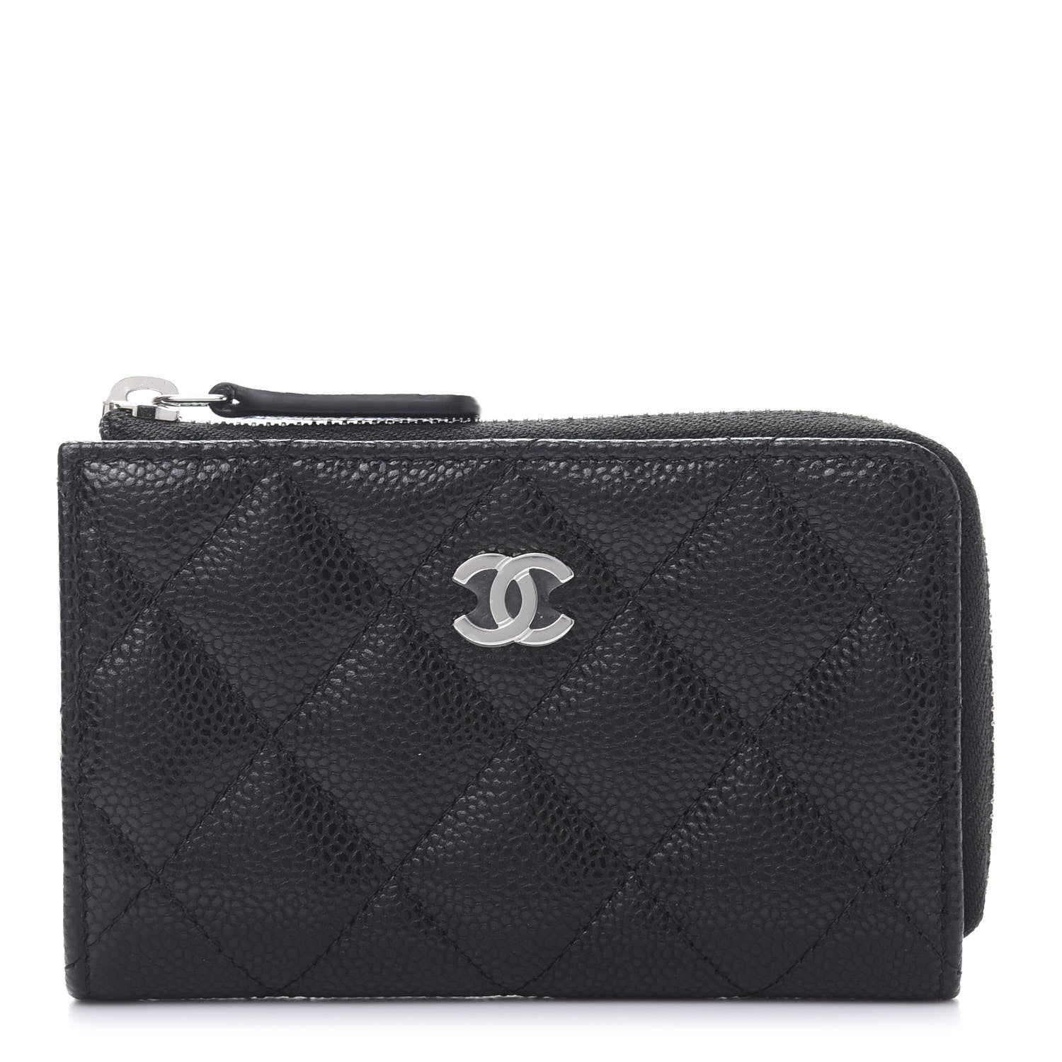 Chanel Caviar Quilted Key Holder Case Black 2 of 11