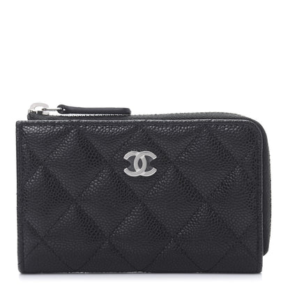 Chanel Caviar Quilted Key Holder Case Black 2 of 11