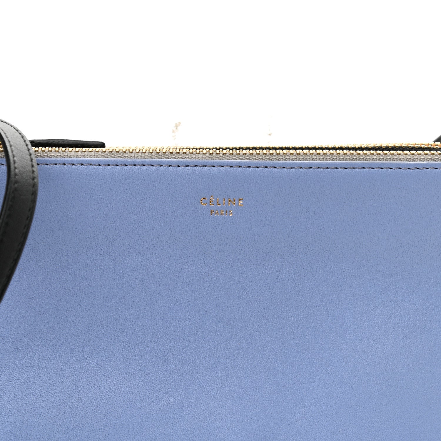 Celine Lambskin Small Multicolor Trio Crossbody Bag Porcelain 9 of 10