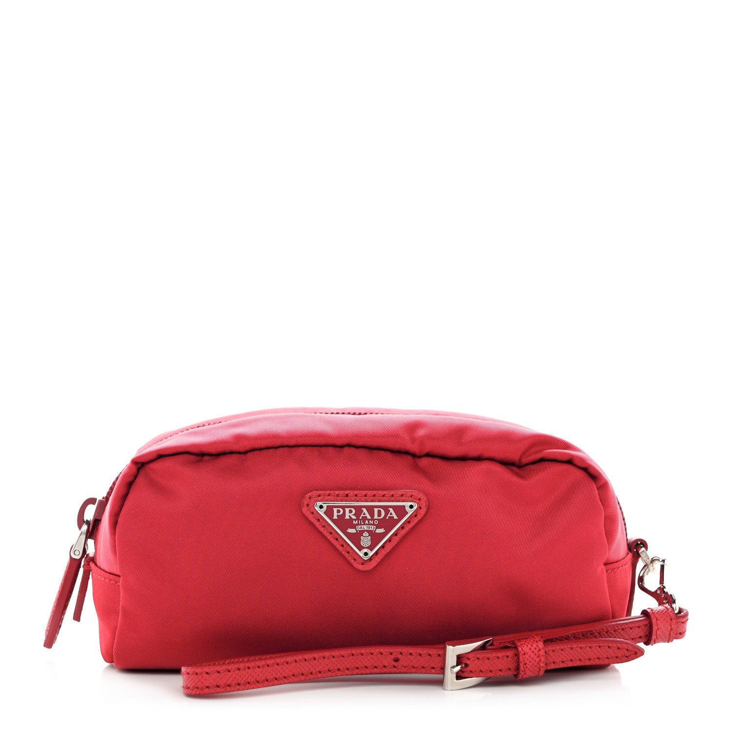 Prada Tessuto Nylon Vela Cosmetic Pouch Rosso 1 of 8