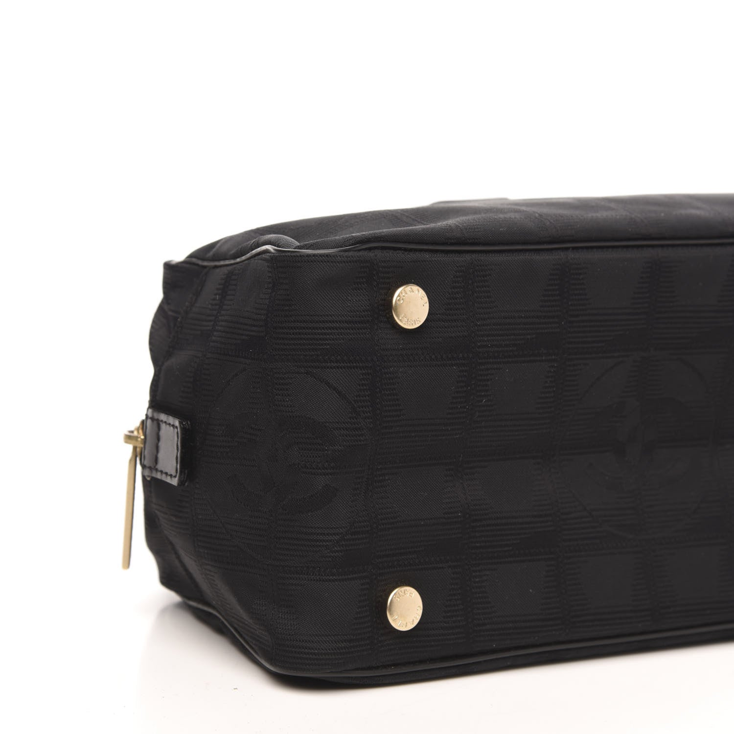 Chanel Nylon Travel Bowler Black 9 of 10