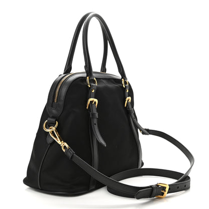 Prada Tessuto Nylon Saffiano Tote Black 2 of 9