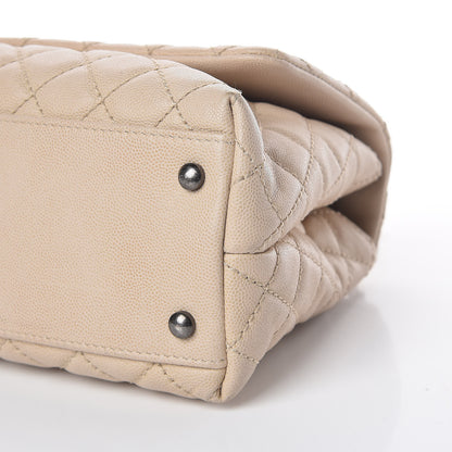 Chanel Caviar Quilted Small Coco Handle Flap Light Beige 11 of 16
