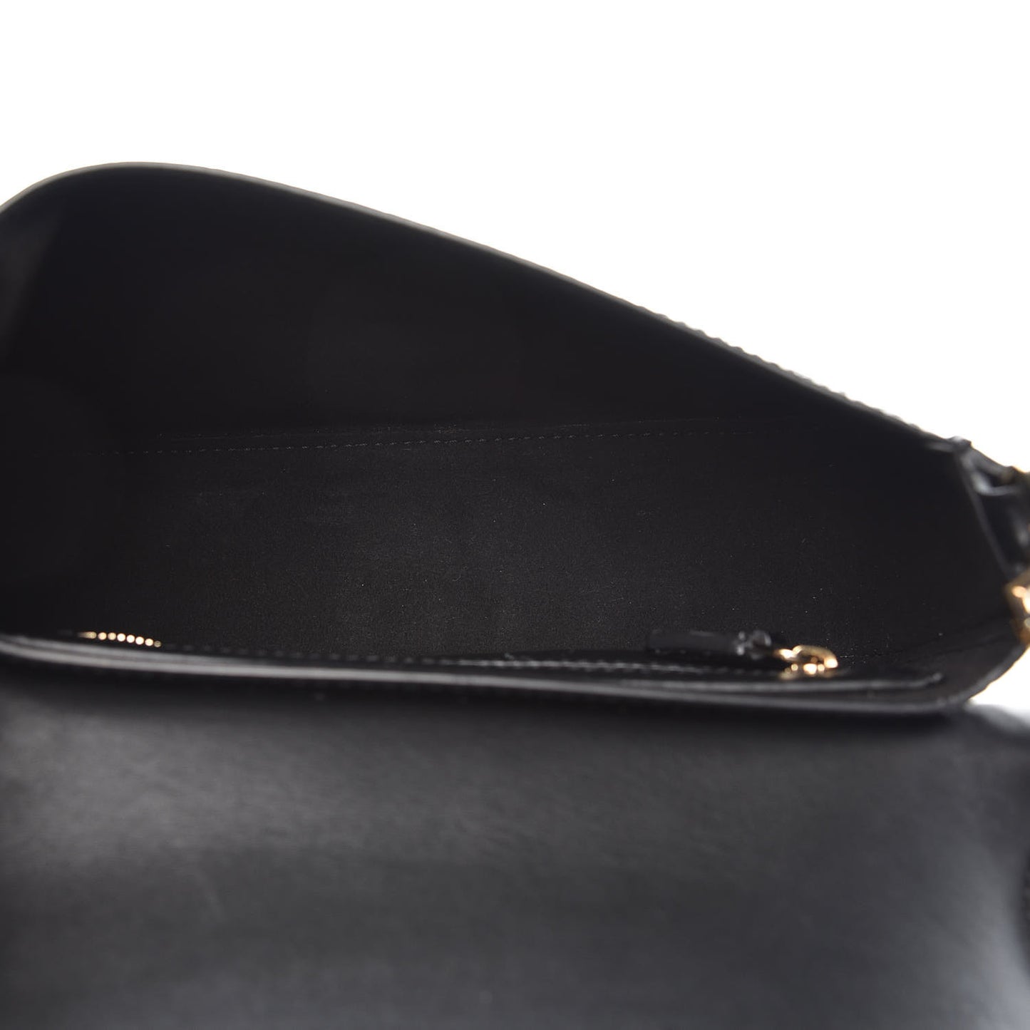 Calfskin Crocodile Embossed Small Nobile Shoulder Bag Black