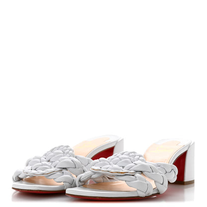 Christian Louboutin Nappa Marmela Mules 38.5 Bianco 4 of 10