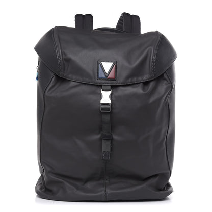 Louis Vuitton Calfskin Nylon V Line Pulse Backpack Asphalt 1 of 9
