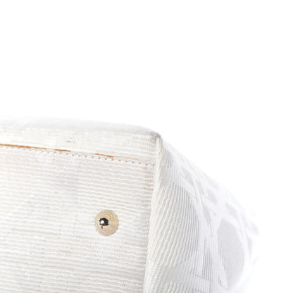 Christian Dior Canvas Cannage Small Soft Lady Dior Shopping Tote White 12 of 16
