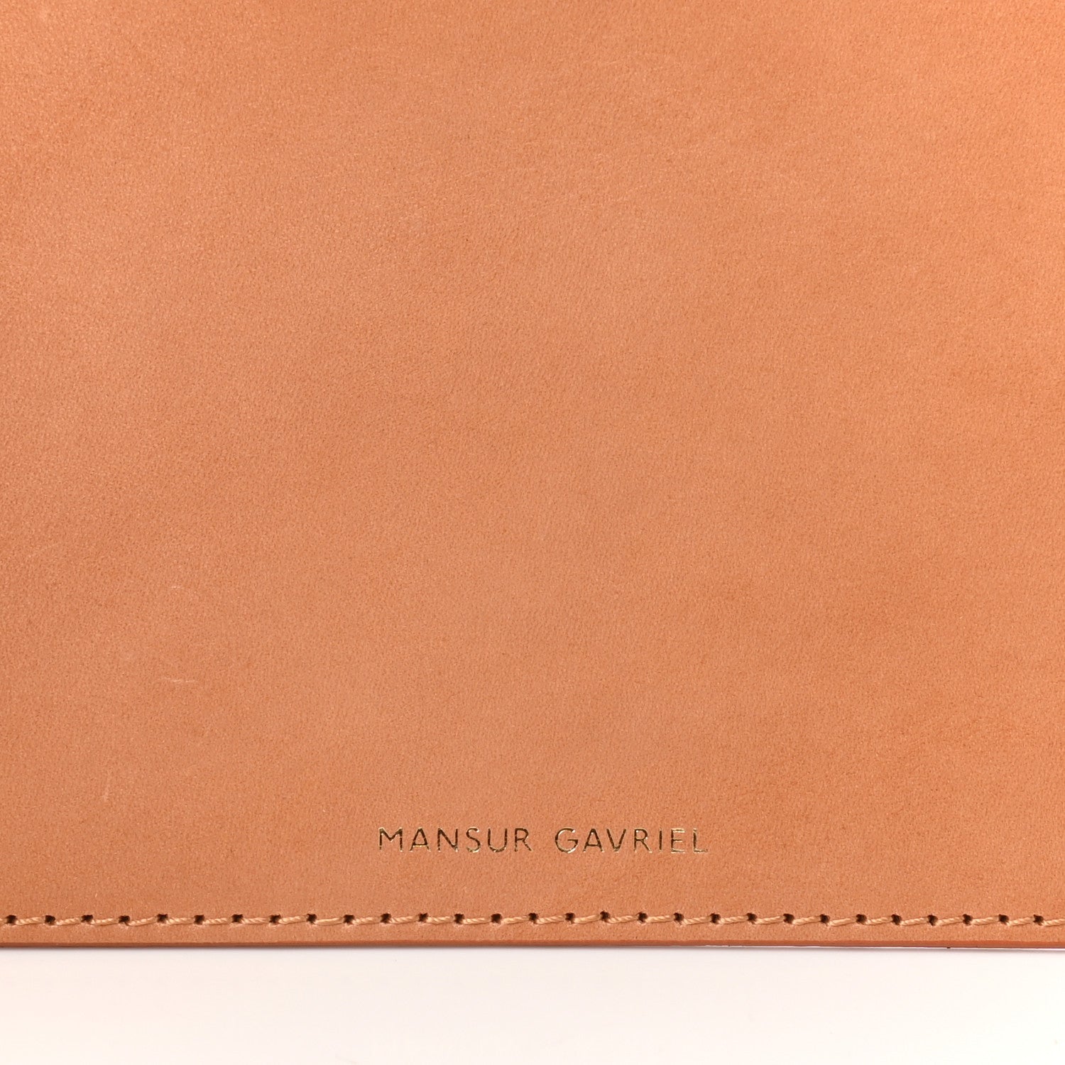 Mansur Gavriel Vegetable Tanned Calfskin Bucket Bag Pouch Cammello 6 of 6