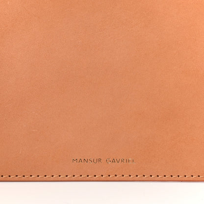 Mansur Gavriel Vegetable Tanned Calfskin Bucket Bag Pouch Cammello 6 of 6