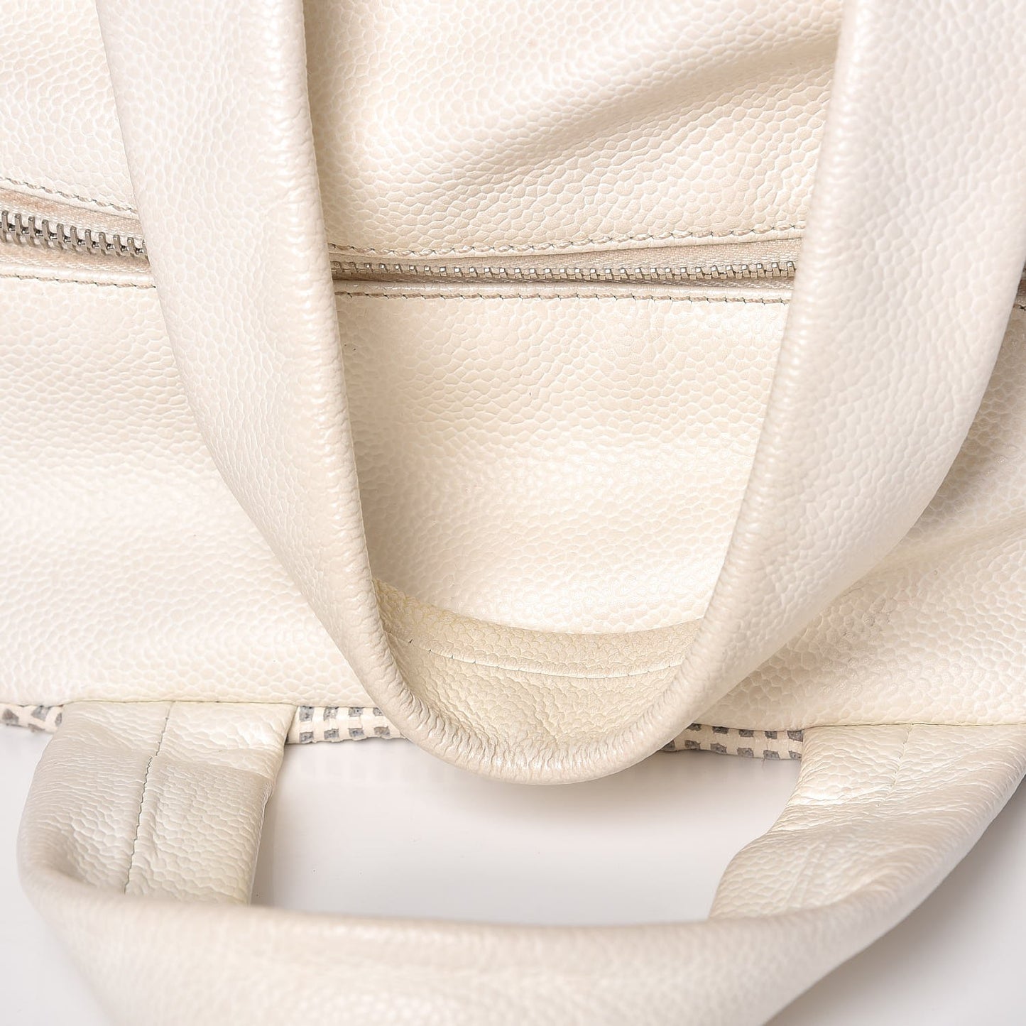 Caviar Perforated Bowler White