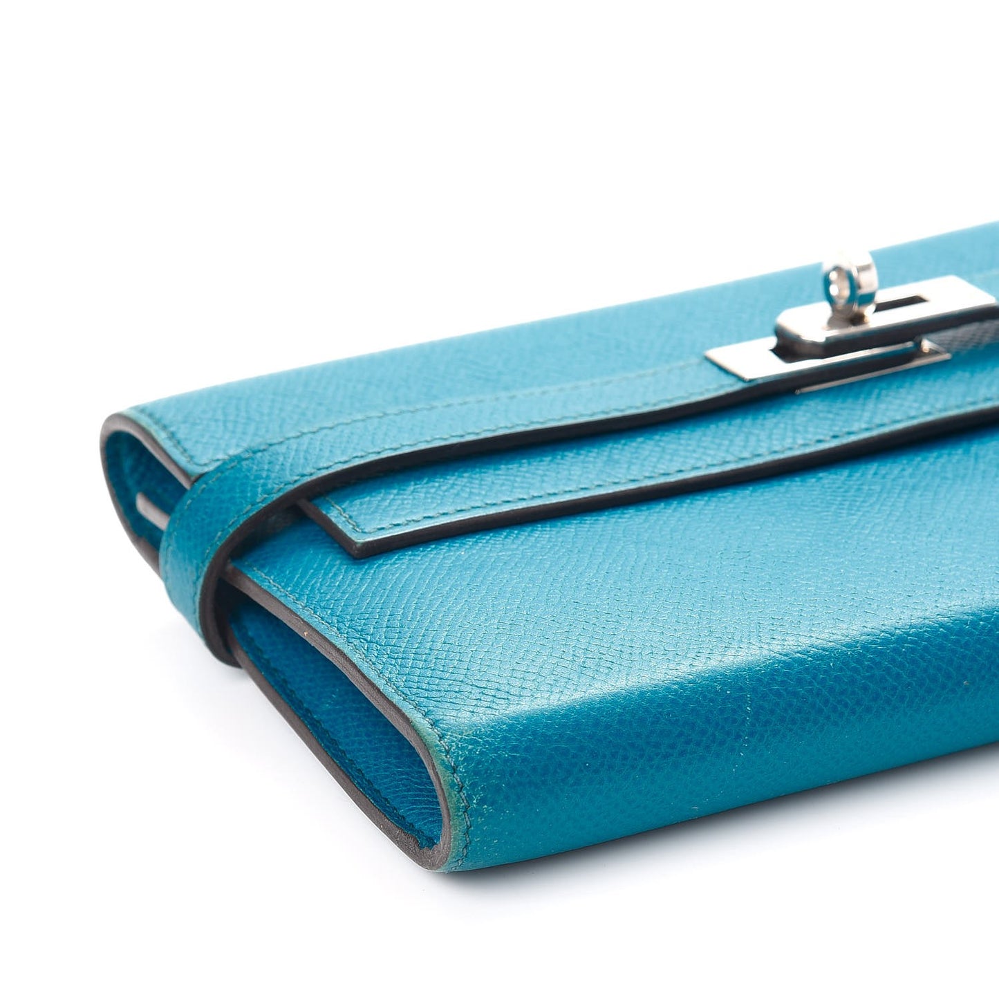 Epsom Kelly Longue Wallet Bleu Izmir