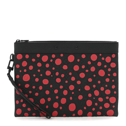 Louis Vuitton LV X YK Taurillon Monogram Pochette To-Go Black Red 1 of 9