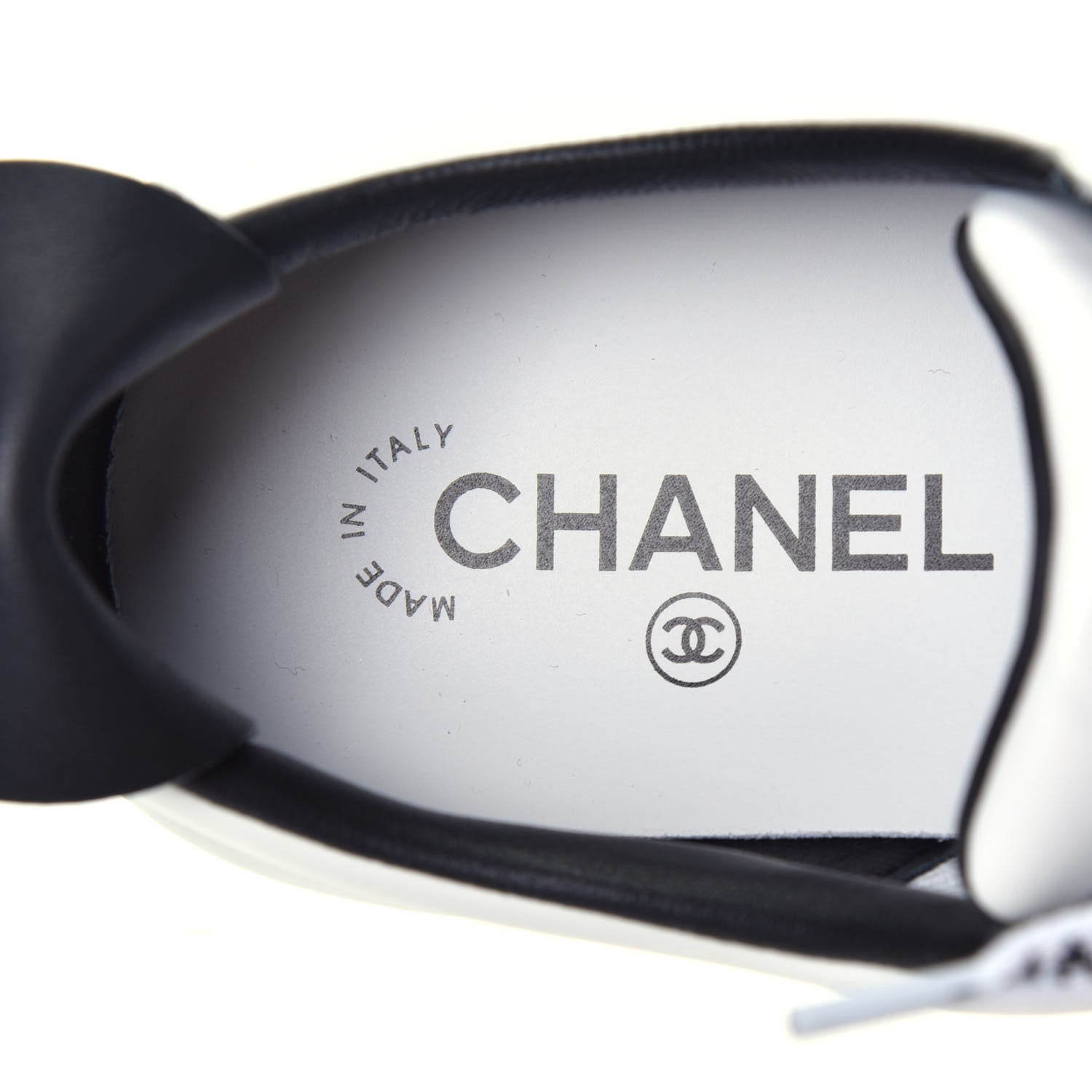 Chanel Calfskin CC Womens Sneakers 41 White 7 of 10