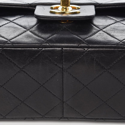 Chanel Lambskin Quilted Medium Single Flap Black 13 of 14