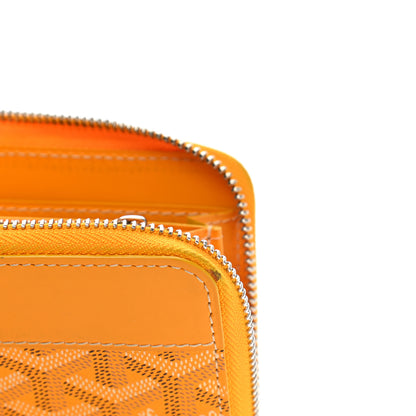 Goyard Goyardine Matignon Zip Around GM Wallet Yellow 8 of 12