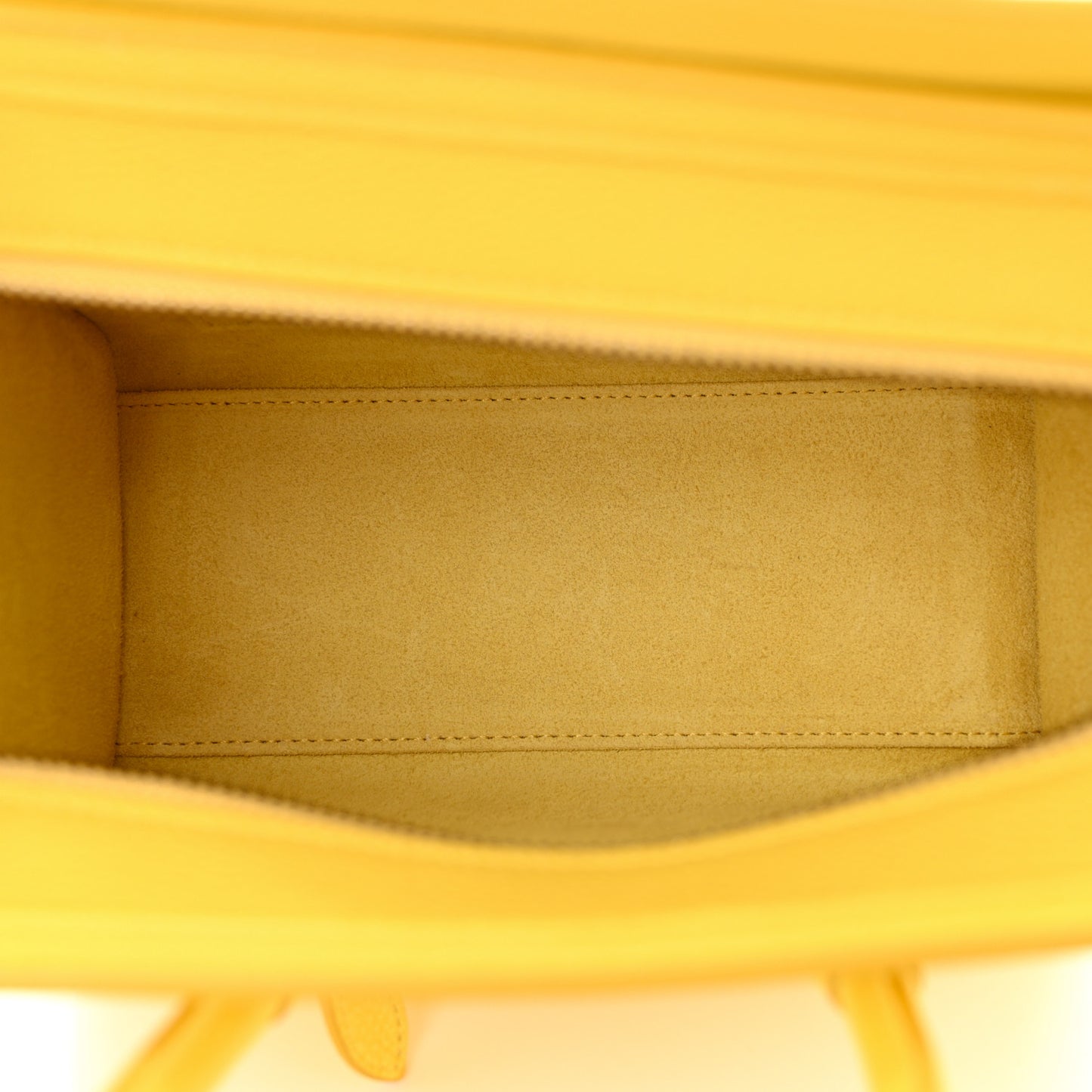 Drummed Calfskin Nano Luggage Citron