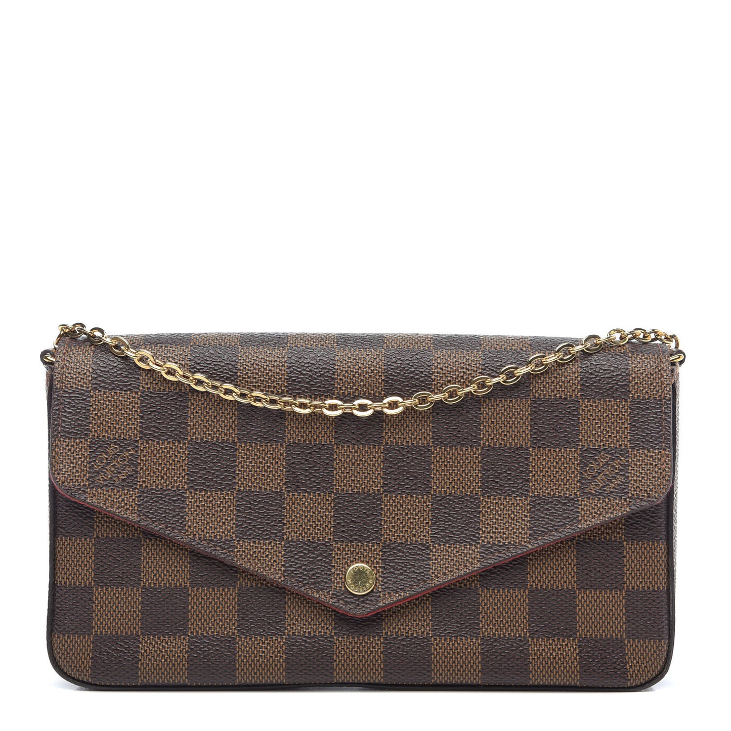 Damier Ebene Pochette Felicie Chain Wallet