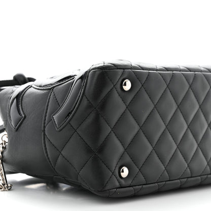 Chanel Calfskin Quilted Large Cambon Bowler Black 9 of 12