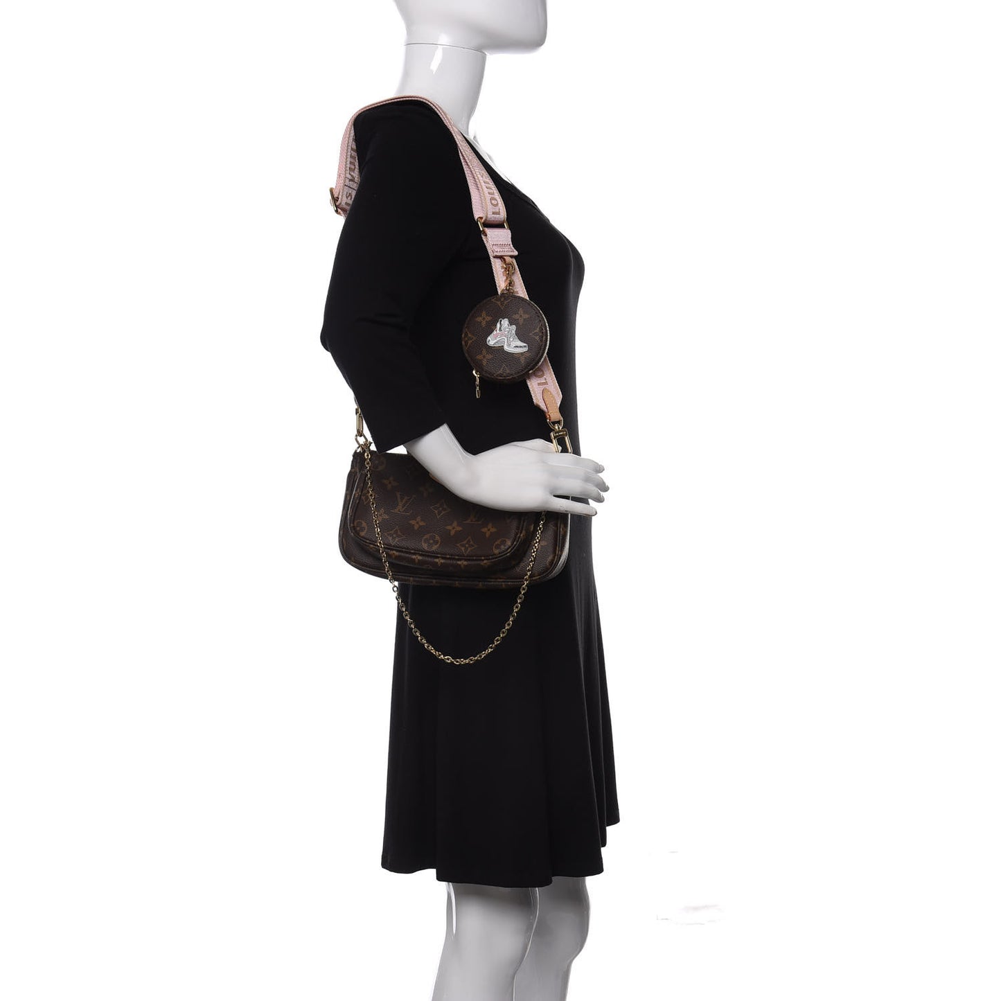 Monogram Multi Pochette Accessories Rose Clair