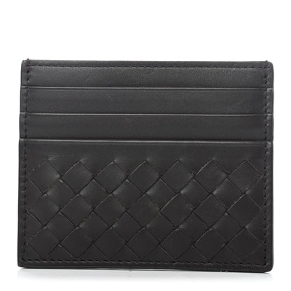 Bottega Veneta Nappa Intrecciato Card Holder Ebano 1 of 4