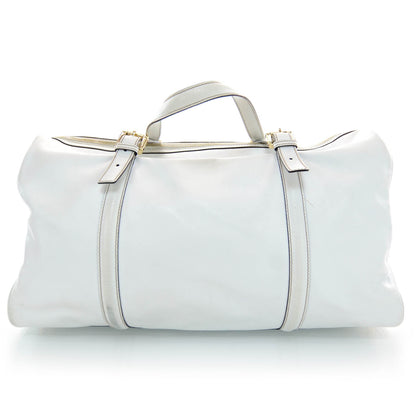 Gucci Leather Britt Large Boston White 3 of 14