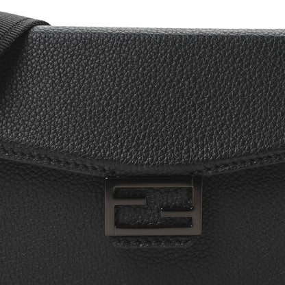 Fendi Vitello Cher Baguette Soft Trunk Phone Pouch Black 8 of 10