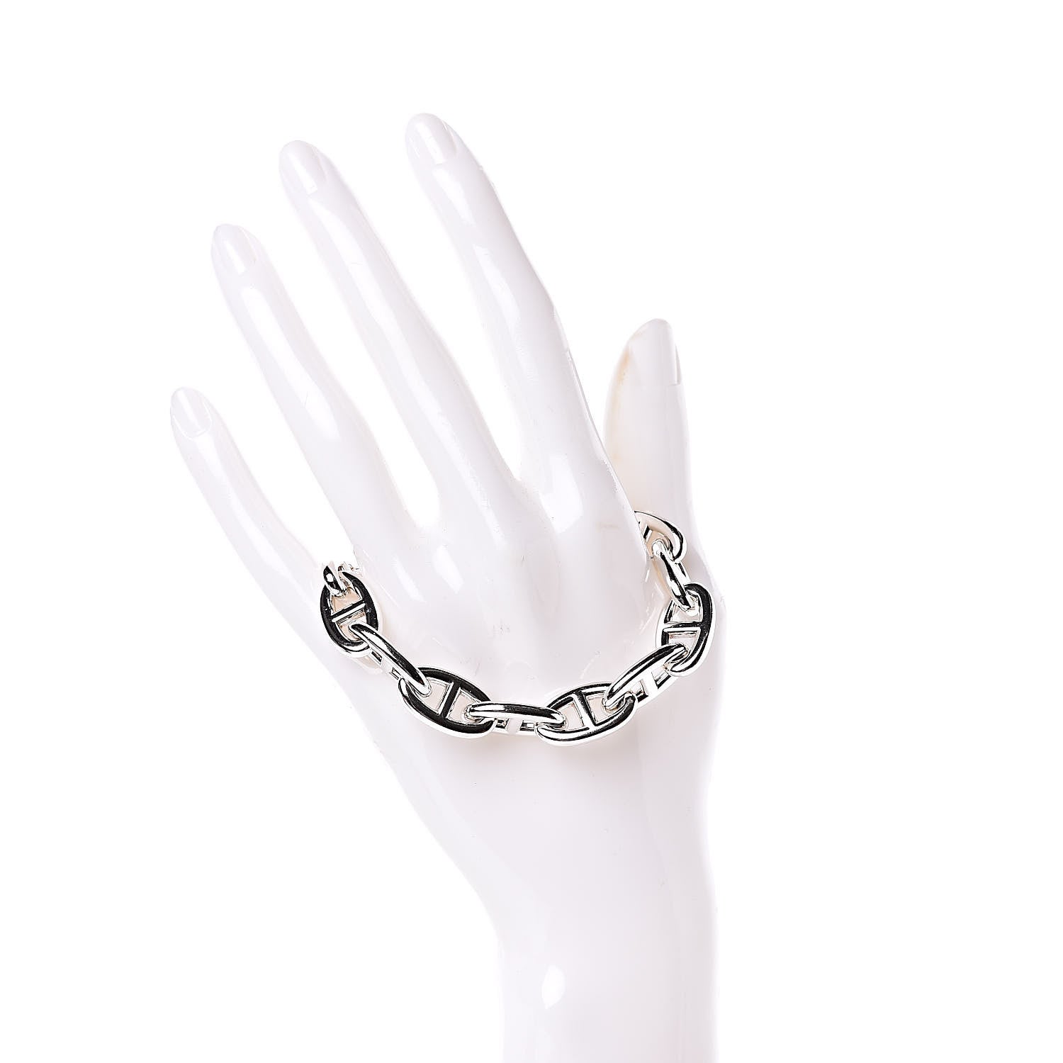 Hermes Sterling Silver GM Chaine D'Ancre Bracelet 2 of 5