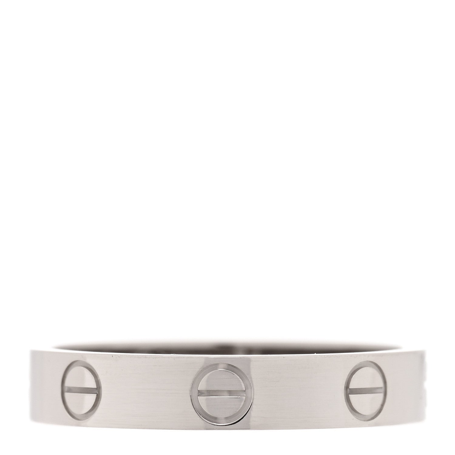 Cartier 18K White Gold 3.5mm LOVE Wedding Band Ring 54 7 1 of 4